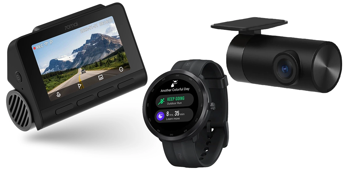 Wideorejestrator 70MAI A810 4K Set + Smartwatch Maimo R WT2001 GPS