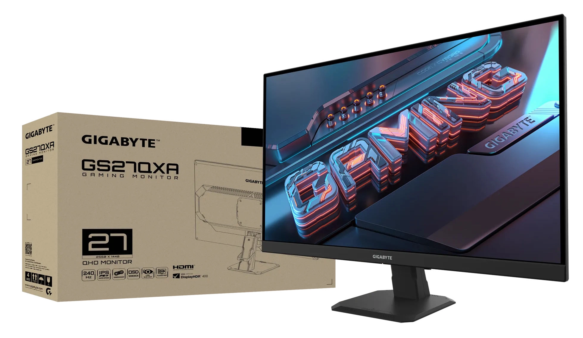 Monitor Gigabyte GS27QXA 27" 2K SS IPS 240Hz 1ms MPRT Gamingowy