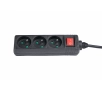 Listwa Hama P2223744 "STANDARD" 3 Gniazda 3m Czarny