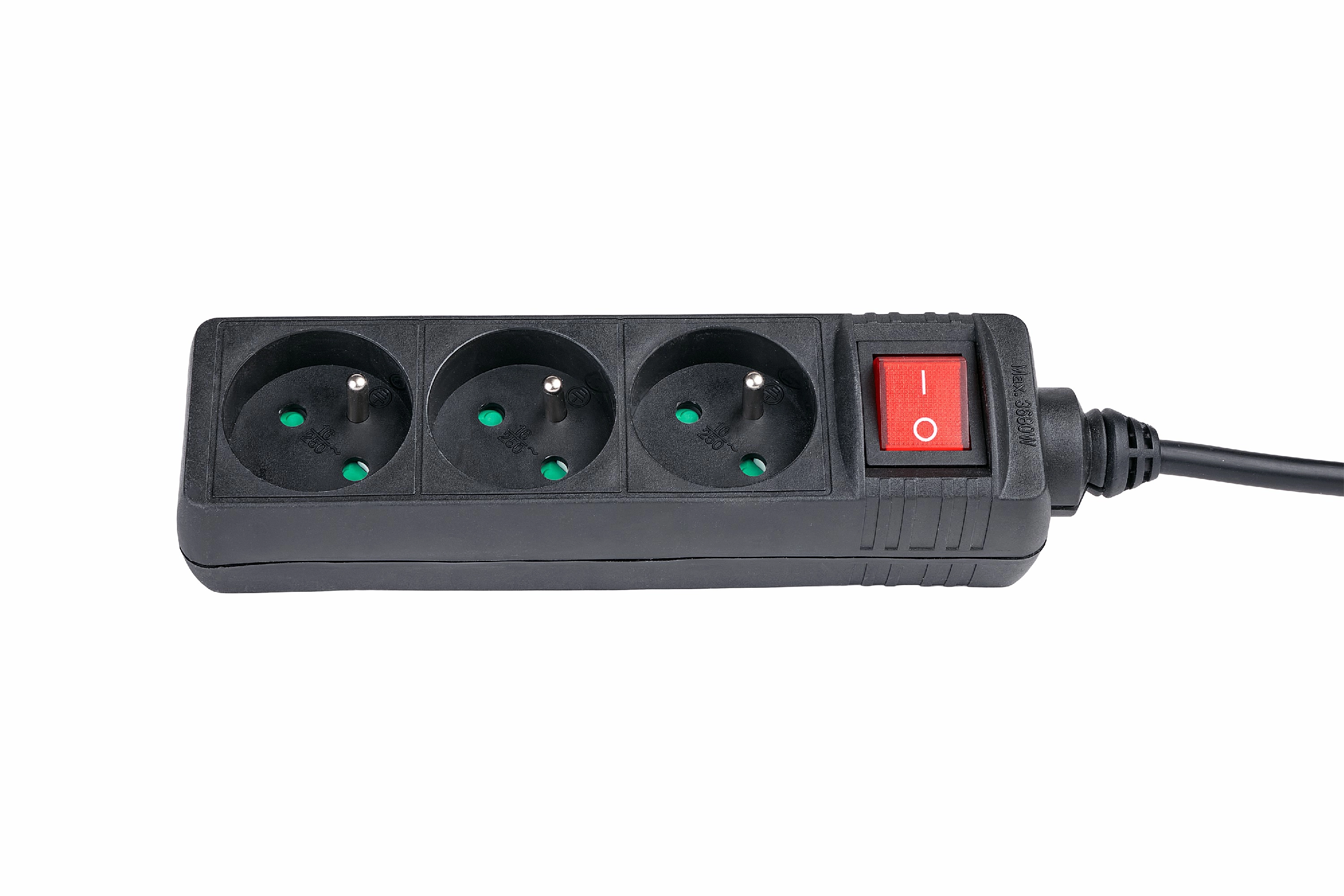 Listwa Hama P2223744 "STANDARD" 3 Gniazda 3m Czarny