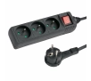 Listwa Hama P2223744 "STANDARD" 3 Gniazda 3m Czarny