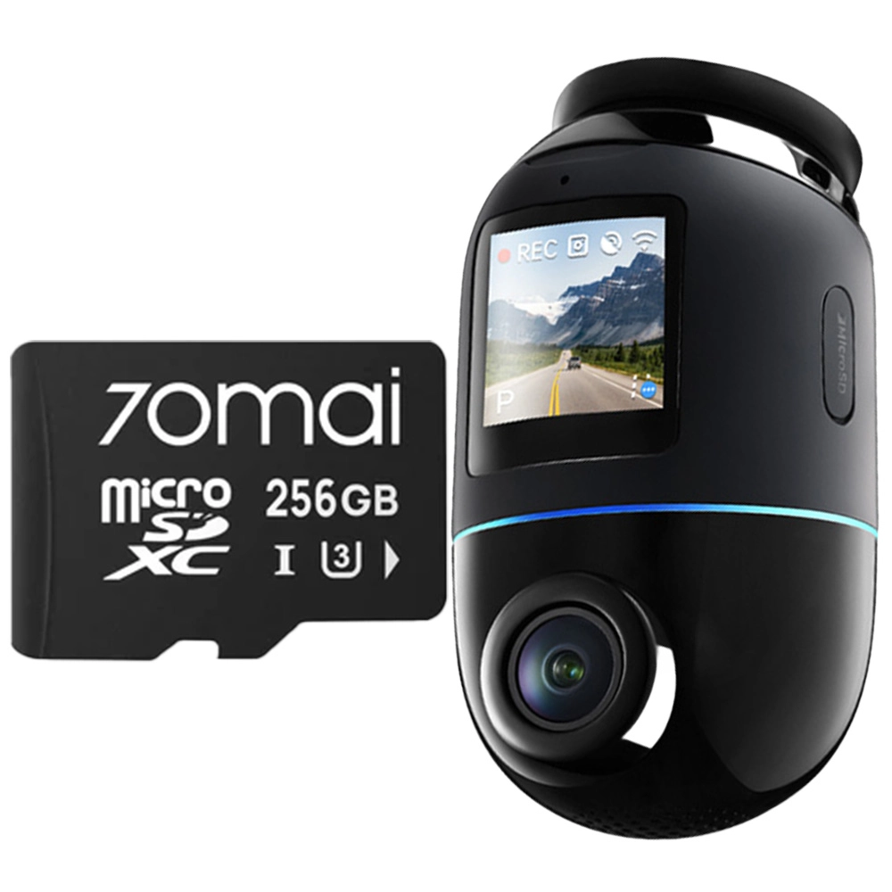 Wideorejestrator 70MAI X800 4K + karta pamięci 256GB