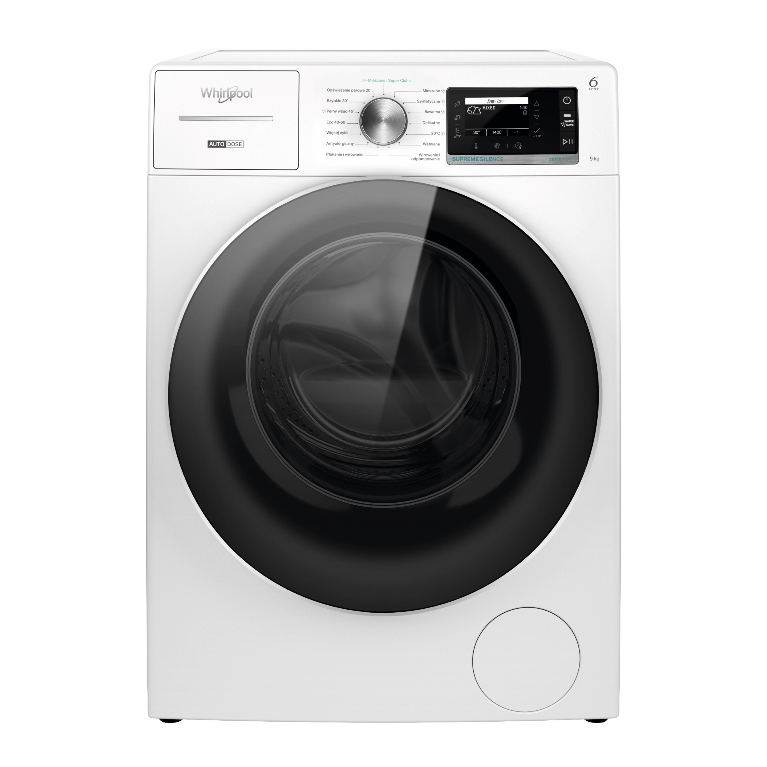 Whirlpool AutoDose W8 99AD Supreme Silence 9kg 1400obr/min