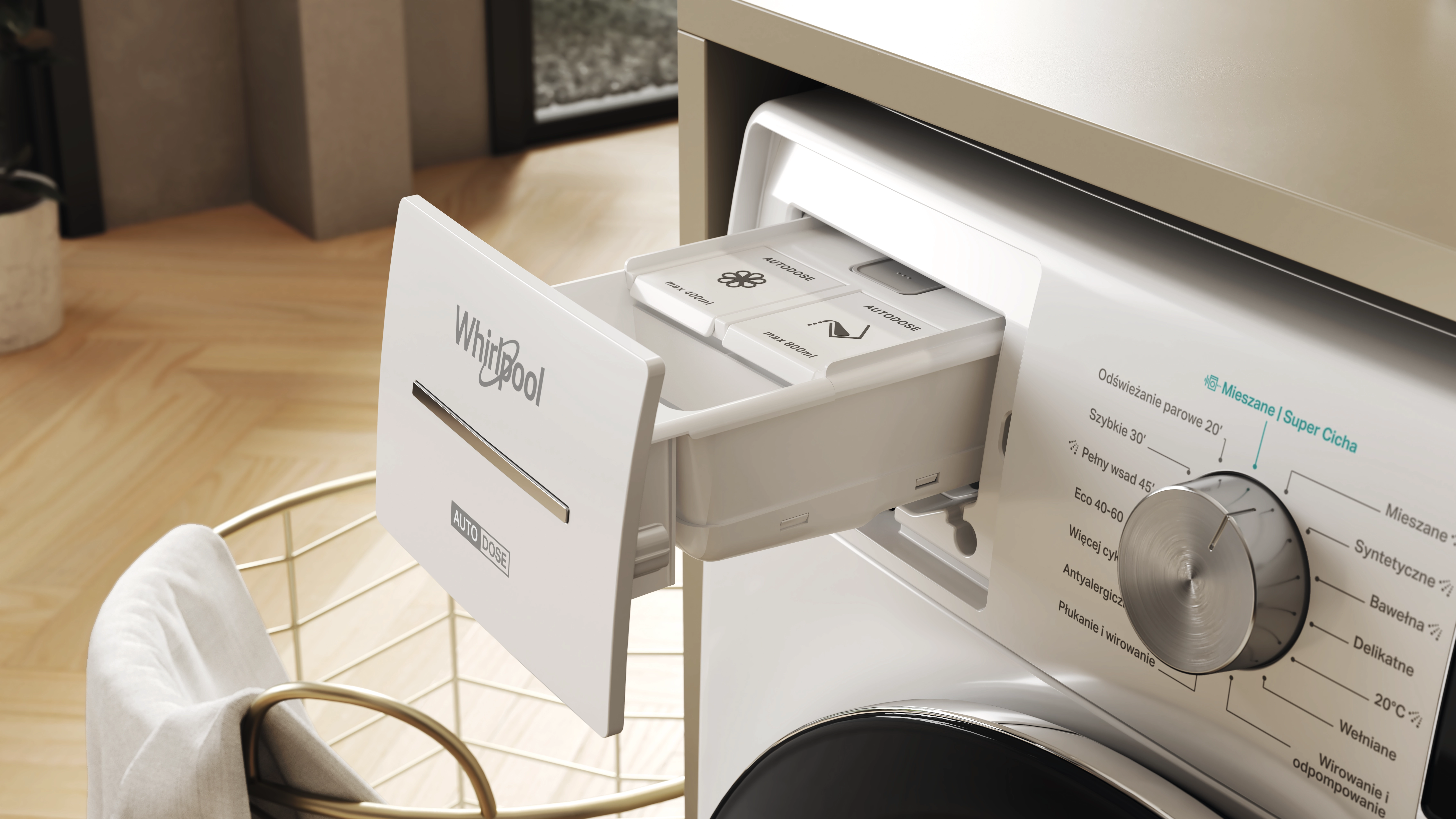 Pralka Whirlpool AutoDose W8 99AD Supreme Silence 9kg 1400obr/min