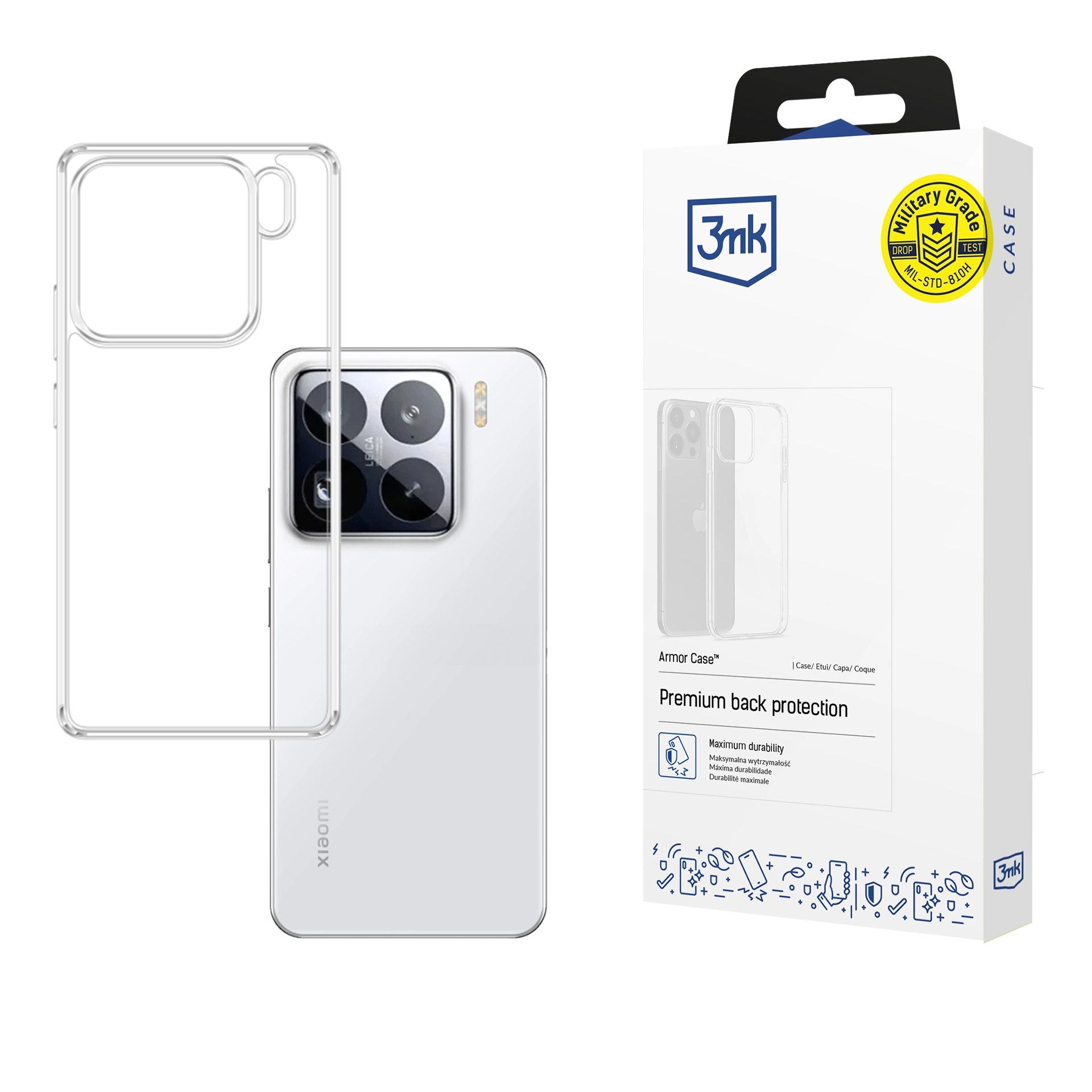 Etui 3mk Armor Case do Xiaomi 15 Pro Przezroczysty