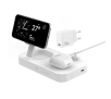Ładowarka indukcyjna 4smarts QI2 Trident 2w1 + USB-C + ładowarka sieciowa 30W Biały