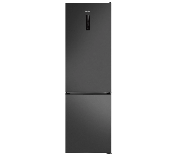 Amica FK3706E.2DFZXC (D) Pełny No Frost 200cm Komora świeżości Czarny Inox