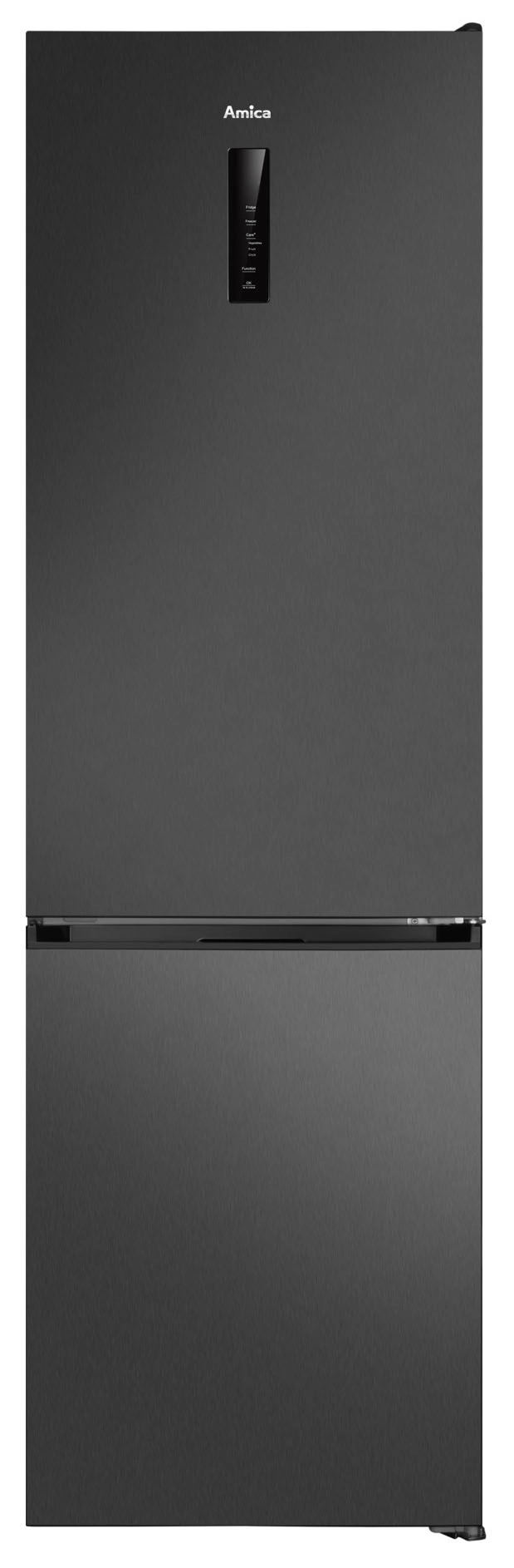 Amica FK3706E.2DFZXC (D) Pełny No Frost 200cm Komora świeżości Czarny Inox