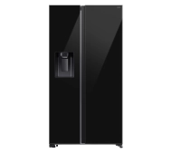 Samsung SBS RS70F64KEBEO Funkcje AI Pełny No Frost 178,6cm Dystrybutor wody Kostkarka Zdalne sterowanie Czarne szkło