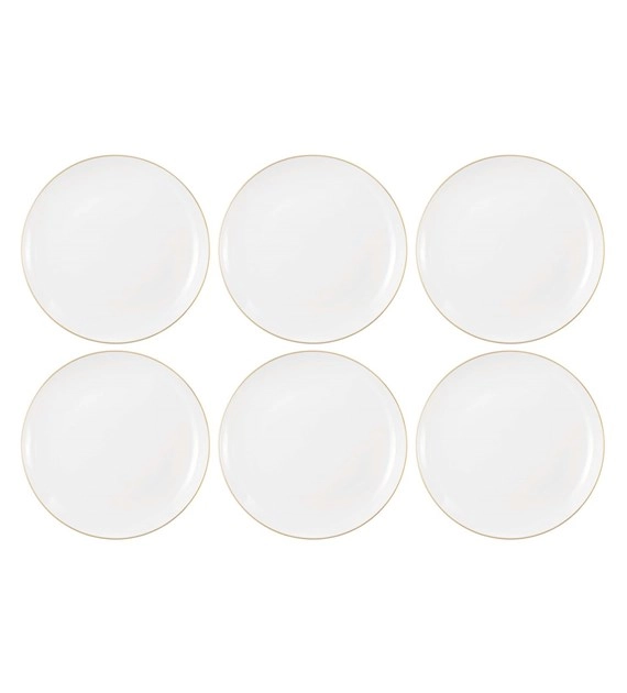 Zestaw talerzy Seltmann Liberty Goldline 6 elementów 22,5cm