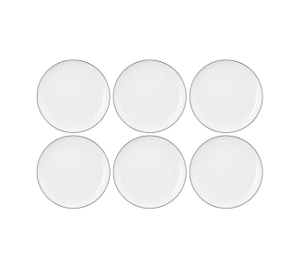 Zestaw talerzy Seltmann Lido Black Line 6 elementów 17cm