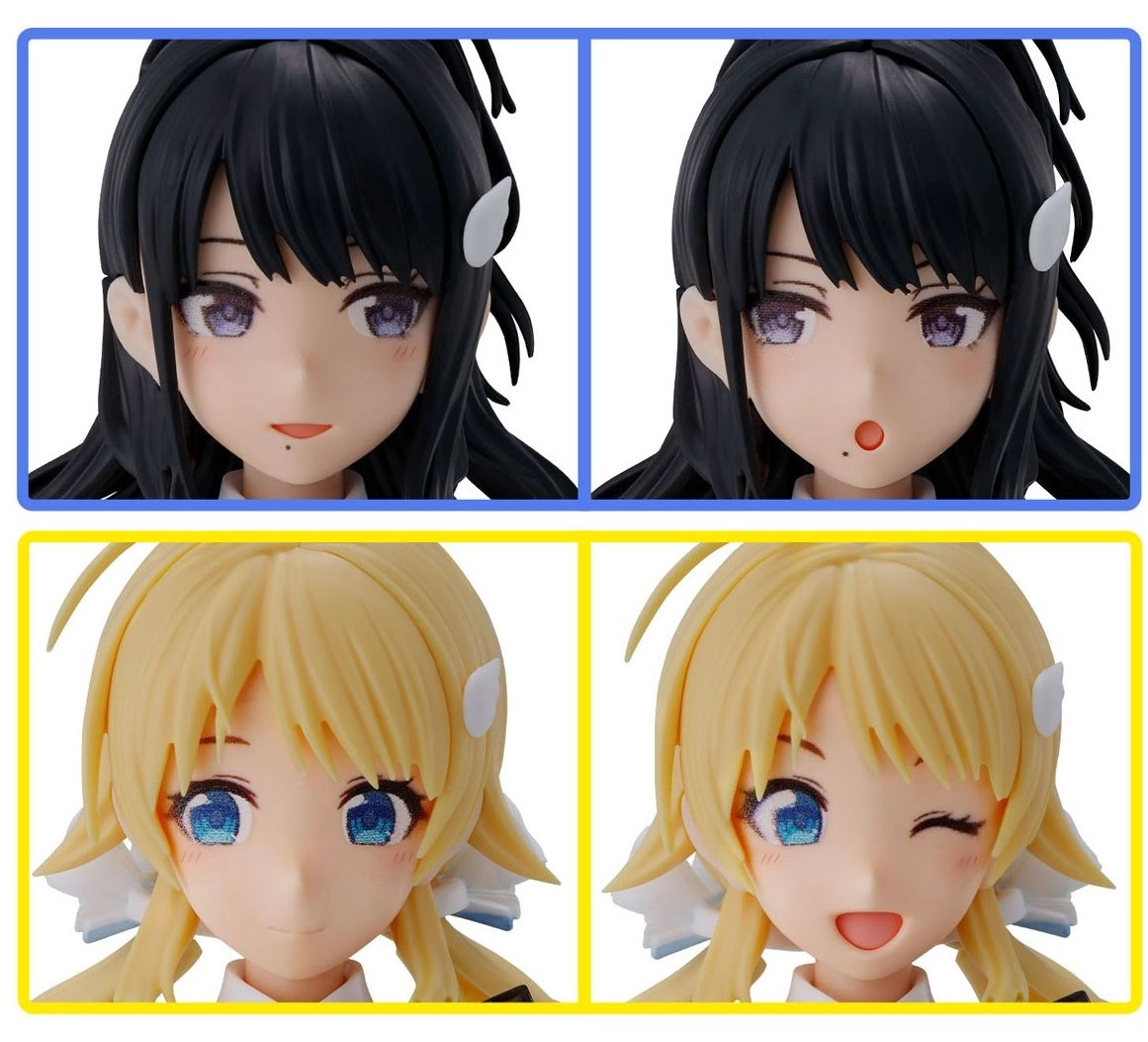 Model do składania Bandai 30MS OPTION HAIR STYLE & FACE PARTS SET