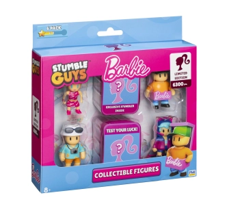 Figurka PMI Kids World Stumble Guys X Barbie Figures - 6 Pack Deluxe Box Ver.A