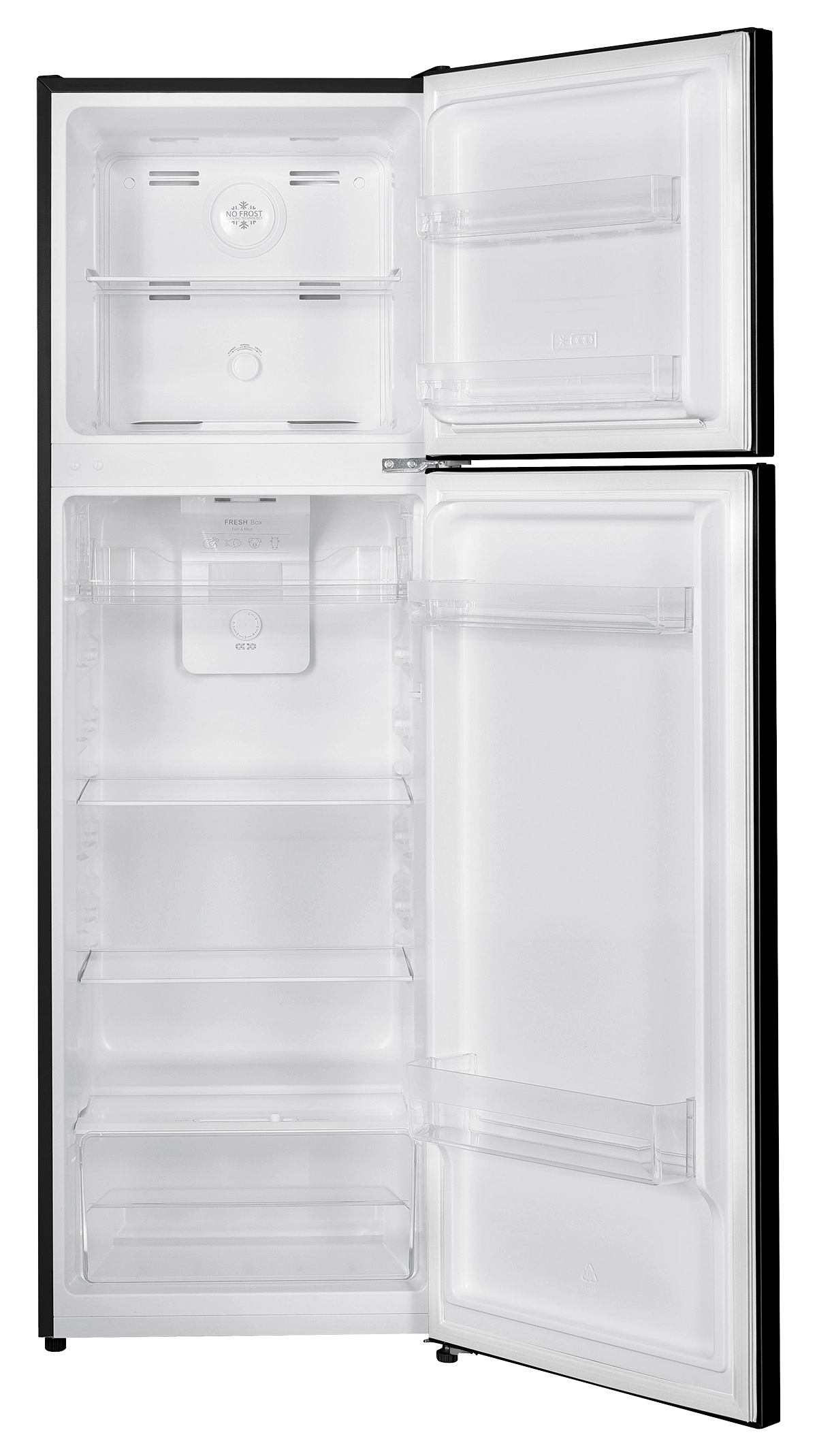 Lodówka MPM 216-CF-28 Pełny No Frost 142cm Szuflada z kontrolą wilgotności Czarny