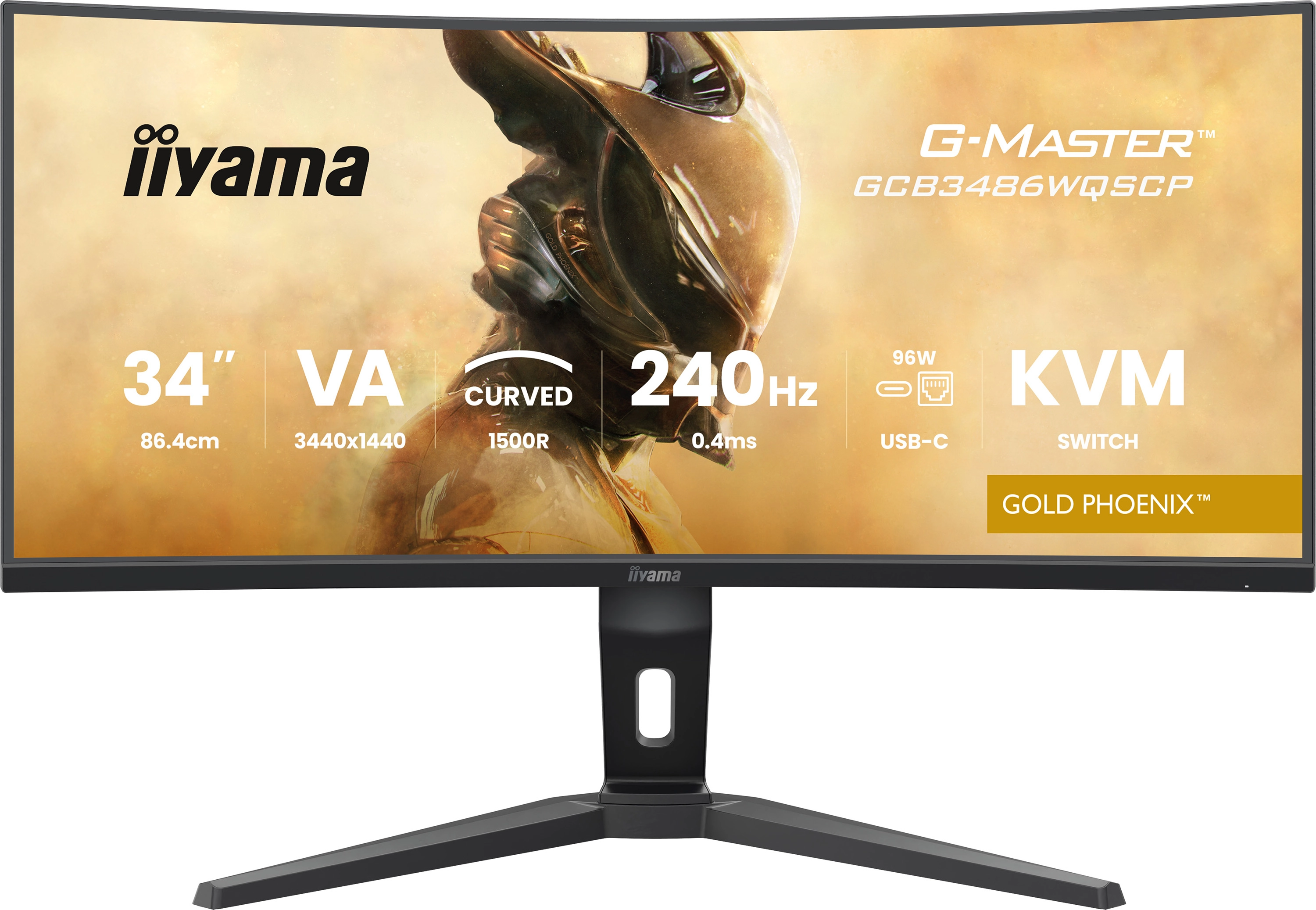 Monitor iiyama G-Master GCB3486WQSCP-B1 34" 3K VA 240Hz 0,4ms MPRT Zakrzywiony Gamingowy
