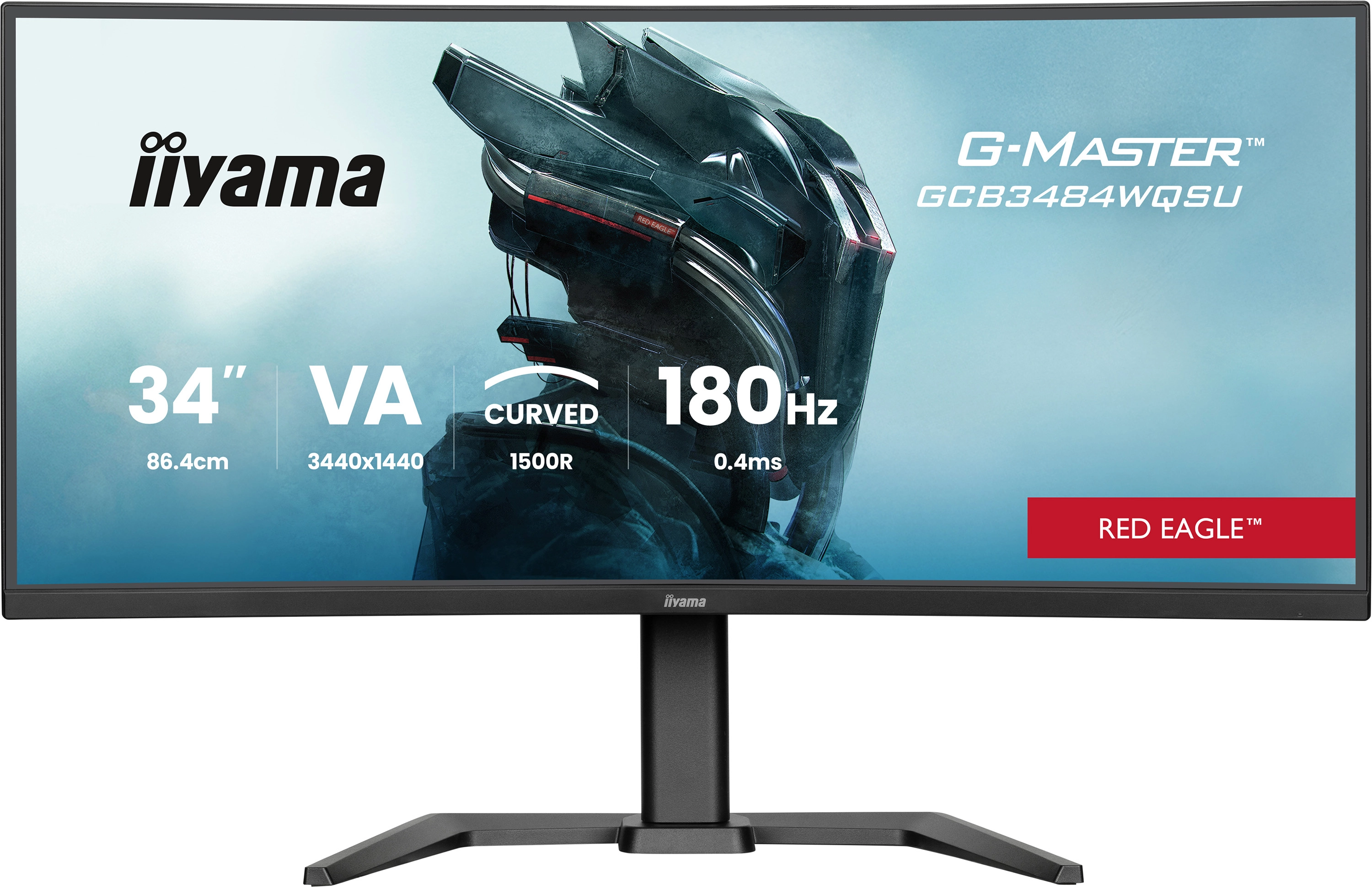 Monitor iiyama G-Master&nbsp;GCB3484WQSU-B1 34" UWQHD VA 180Hz 0,4ms MPRT Zakrzywiony Gamingowy