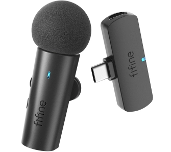 Mikrofon Fifine M6 Bezprzewodowy Pojemnościowy Czarny