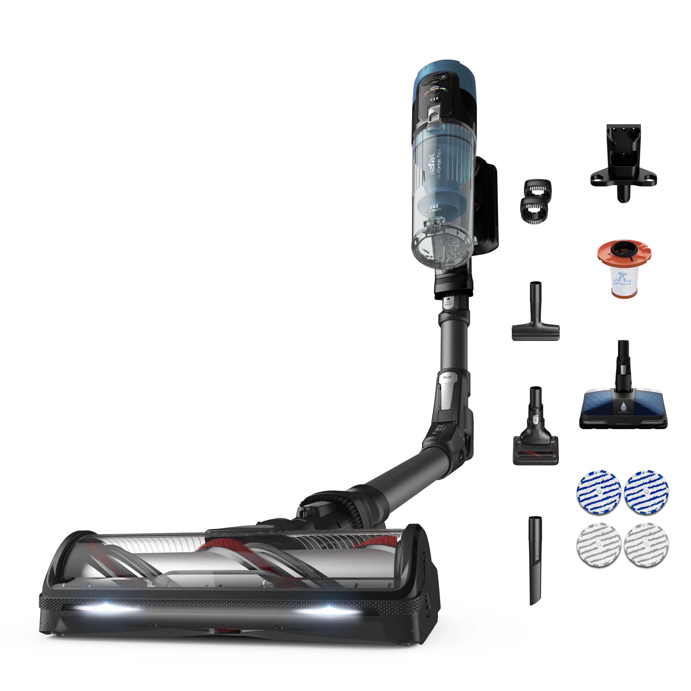 Tefal X-Force Flex 14.80 TY9BD1 120min Funkcja mycia Wymienny akumulator Mini elektroszczotka