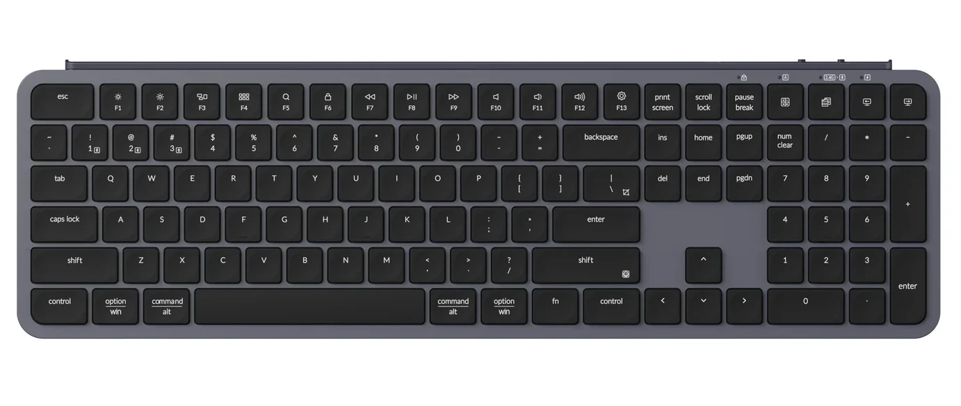 Klawiatura nożycowa Keychron B6 Pro Ultra-Slim Szary