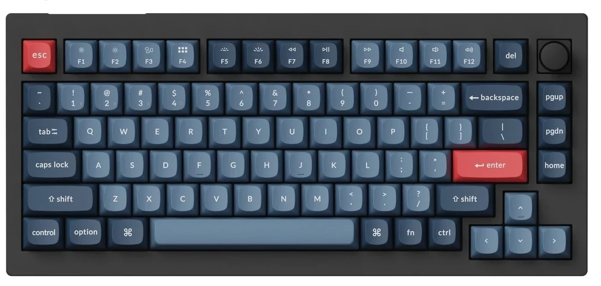 Klawiatura mechaniczna Keychron V1 Max QMK/VIA Gateron Jupiter Brown Szary