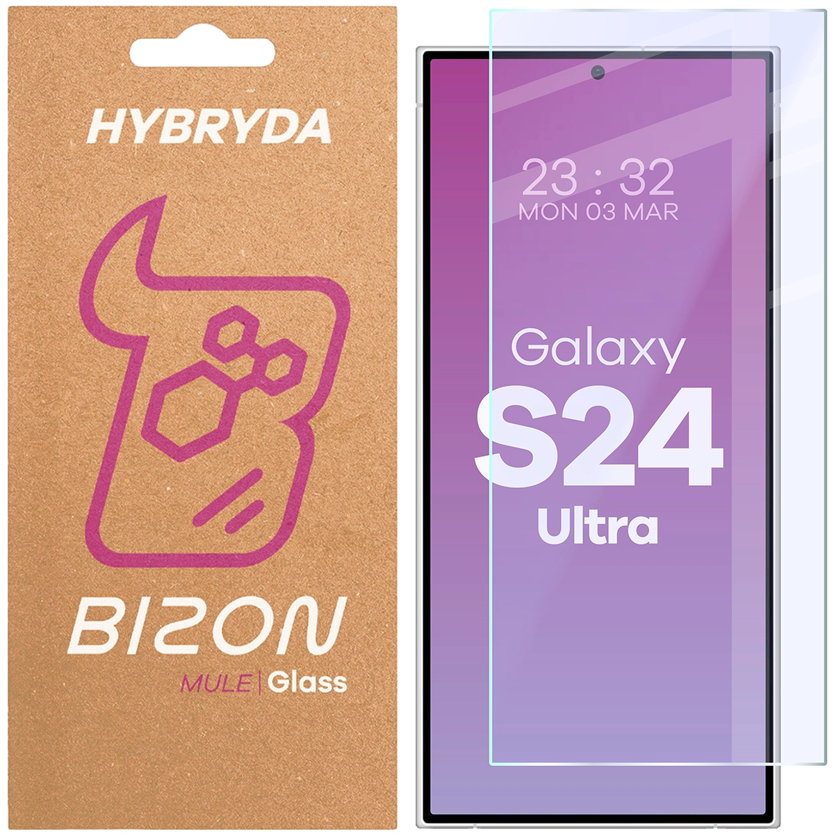 Szkło hybrydowe Bizon Elastyczne Mule do Galaxy S24 Ultra 5G