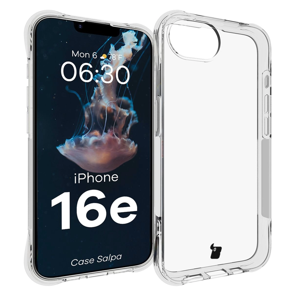 Etui Bizon Salpa do iPhone 16e Przezroczysty