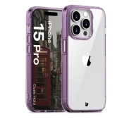 Bizon Halo do iPhone 15 Pro Przezroczysto-fioletowy