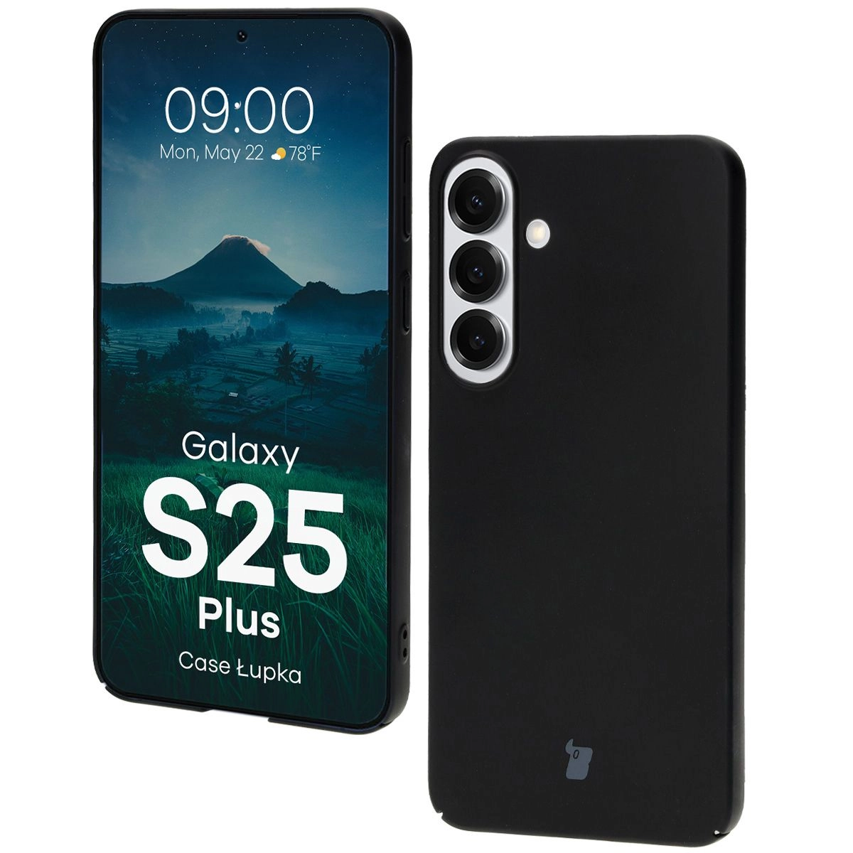 Etui Bizon Łupka do Galaxy S25 Plus Czarny