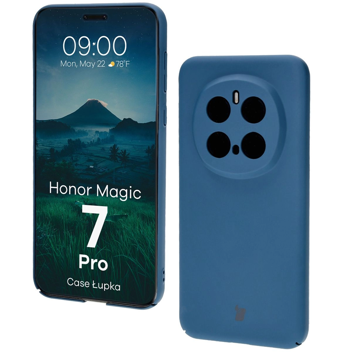 Etui Bizon Łupka do Honor Magic7 Pro Niebieski