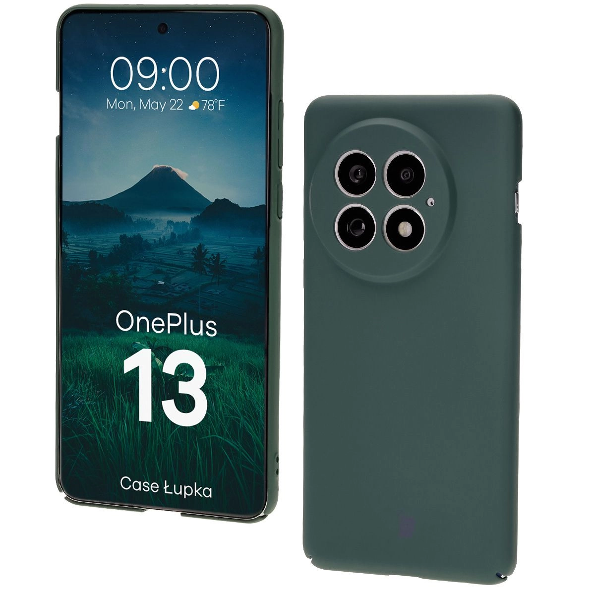 Etui Bizon Łupka do OnePlus 13 Zielony