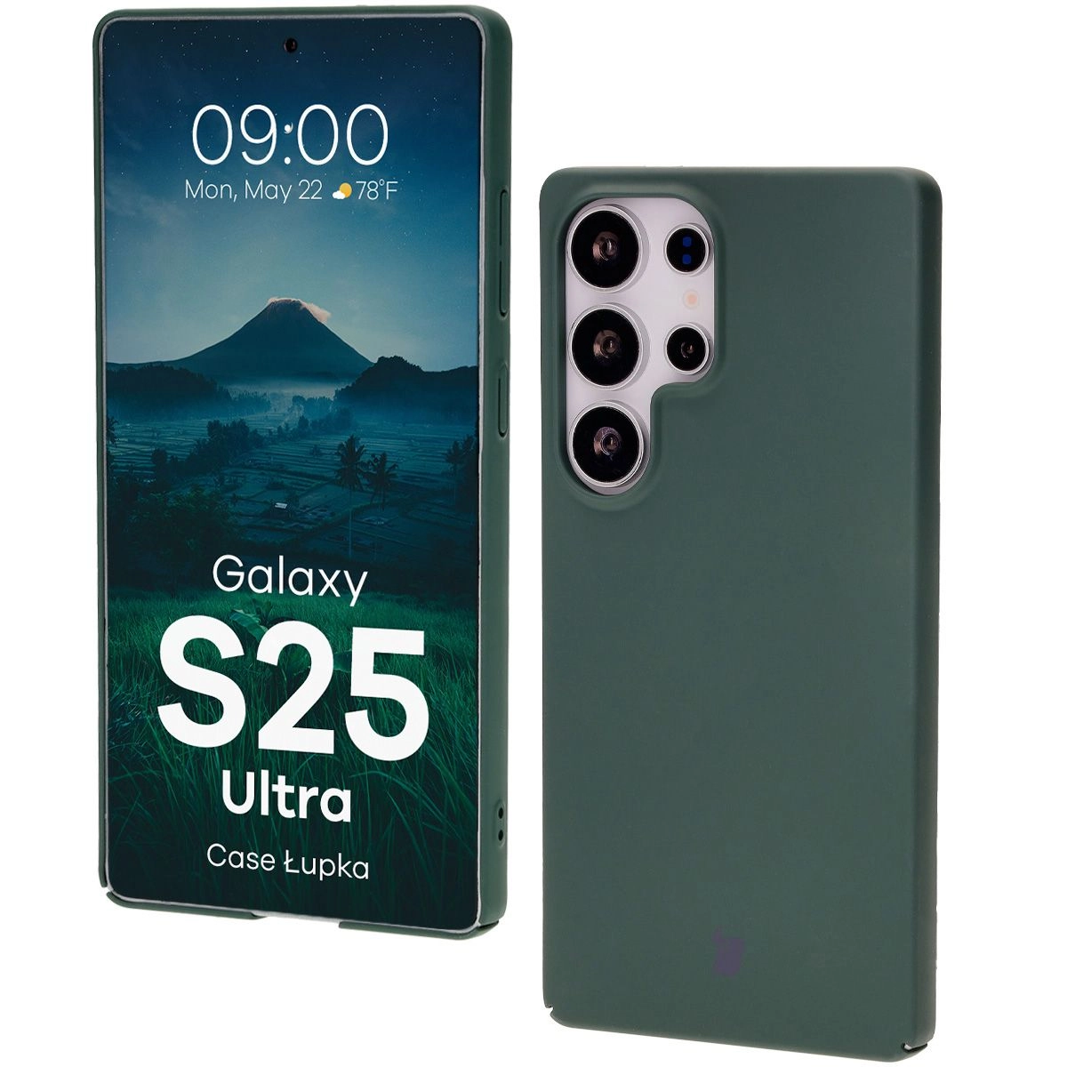 Etui Bizon Łupka do Galaxy S25 Ultra Zielony