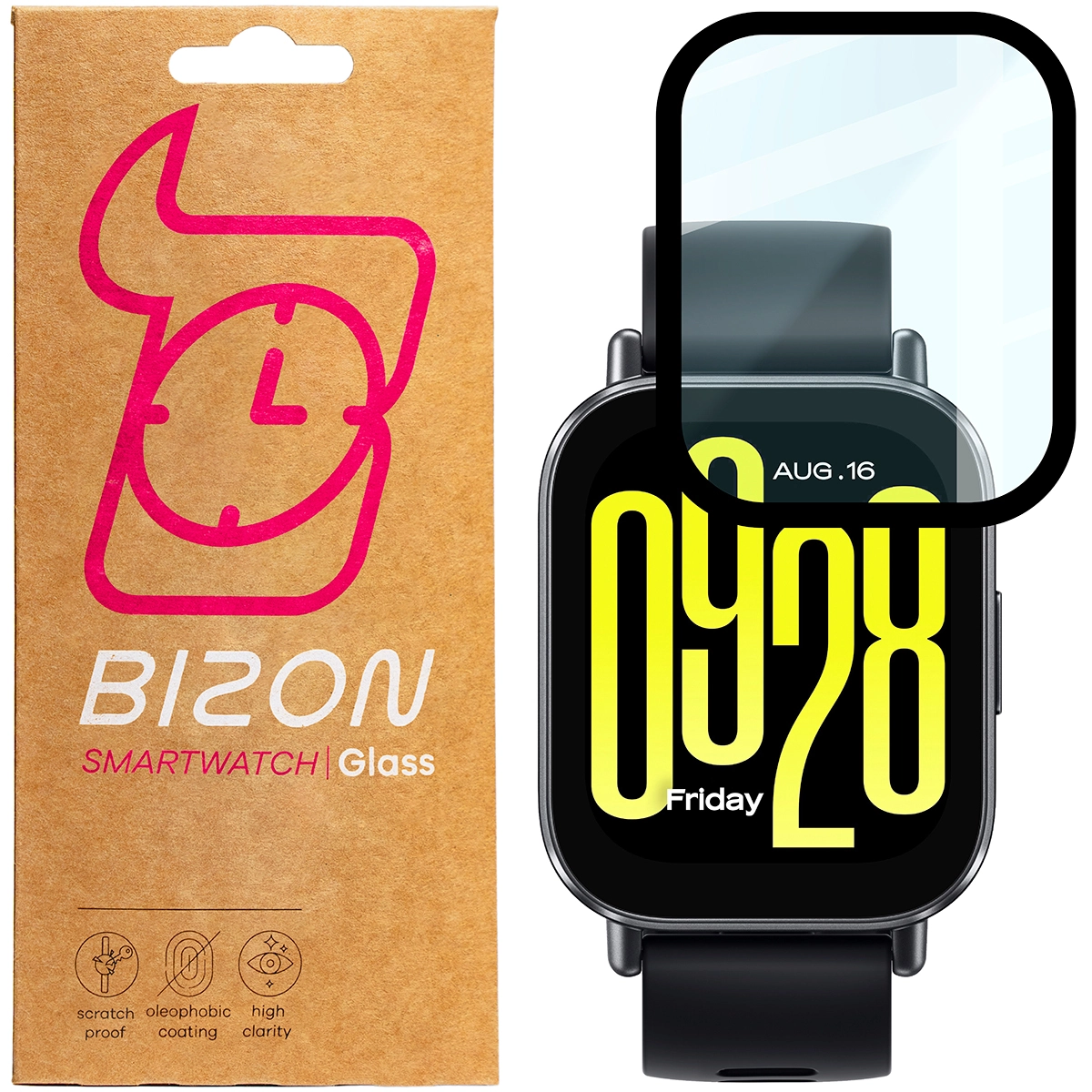 Szkło hybrydowe Bizon Edge Hybrid do Xiaomi Redmi Watch 5 Active