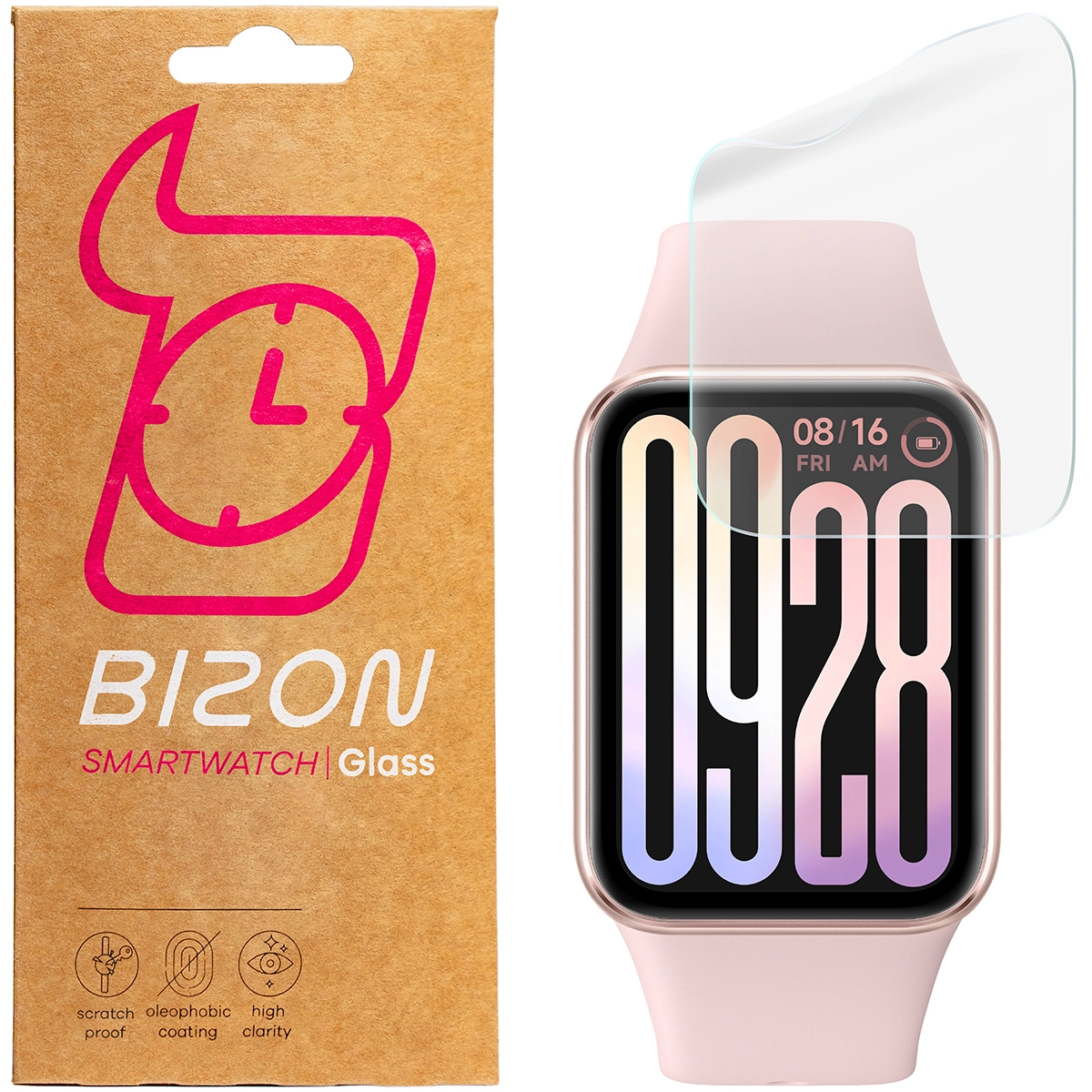 Folia ochronna Bizon matowa Film Sun do Xiaomi Mi Smart Band 9 Pro, 2 sztuki