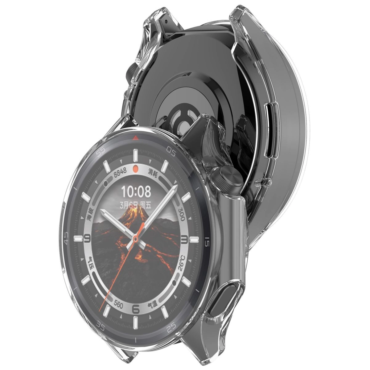 Nakładka na tarczę Bizon Felipe do OnePlus Watch 3 / Oppo Watch X2 przezroczysty