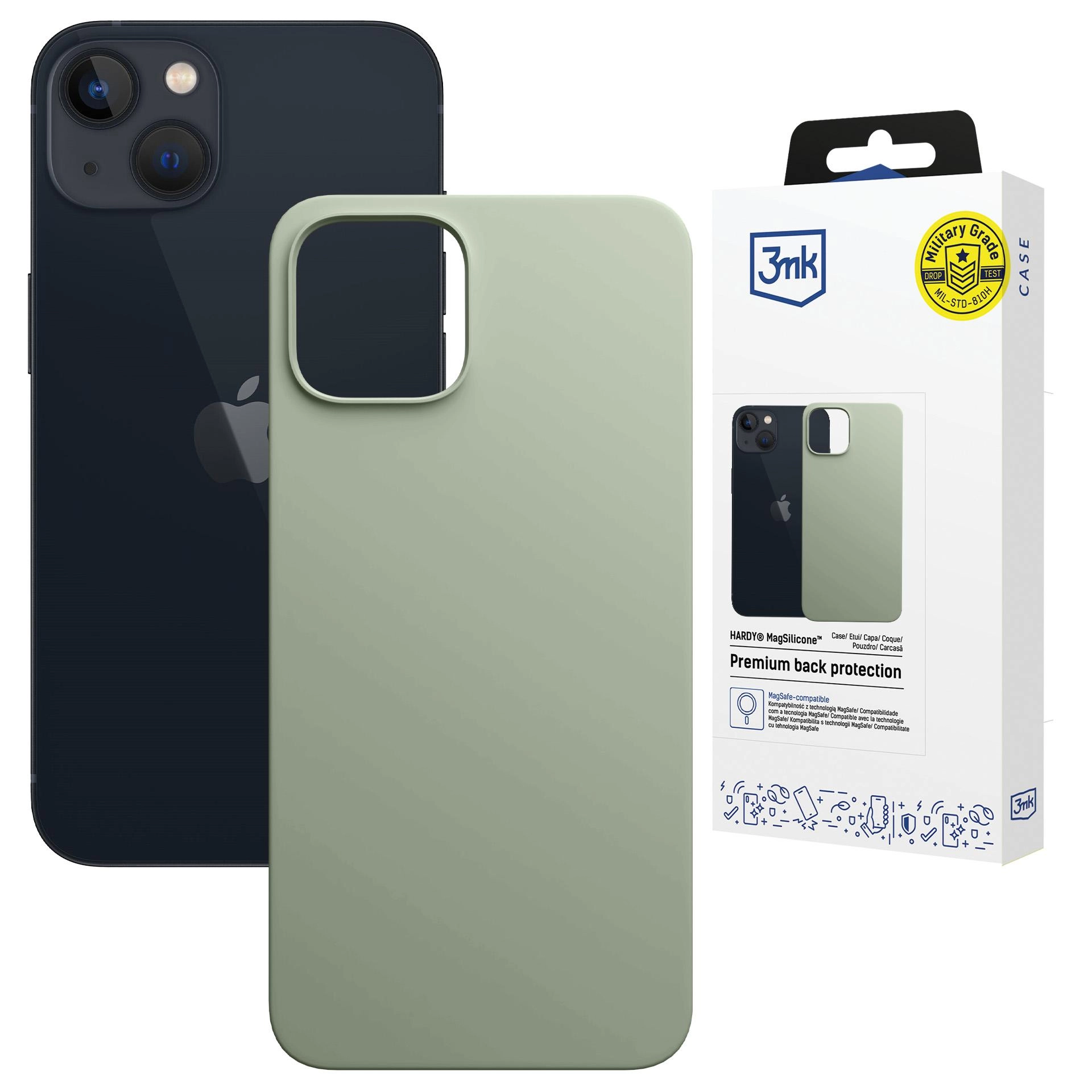 Etui 3mk Hardy MagSilicone Green do iPhone 15 Plus
