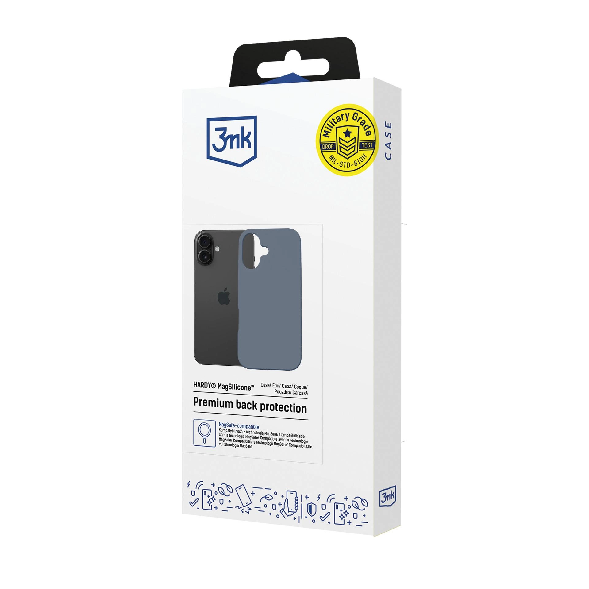 Etui 3mk Hardy MagSilicone Ultramarine do iPhone 16 Plus Ultramaryna