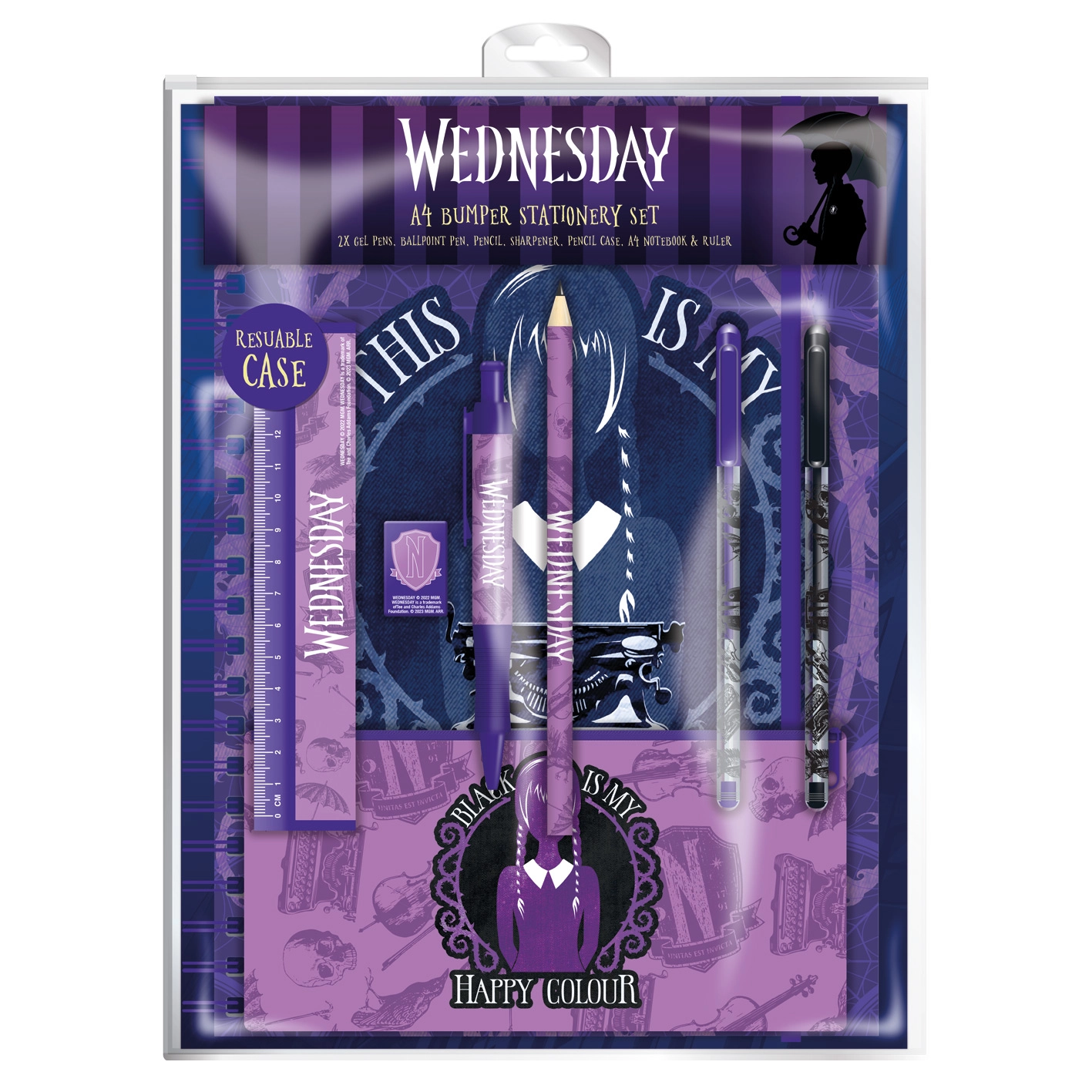 Zestaw Pyramid Przybory szkolne Wednesday