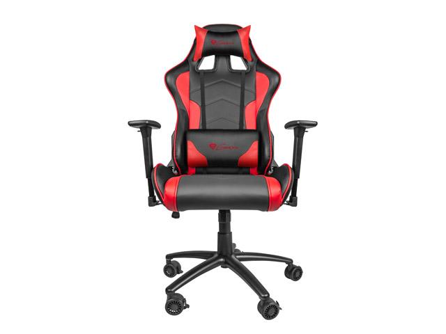 Fotel Genesis Nitro 880 - gamingowy - czarno-czerwony - skóra ECO - do 150kg