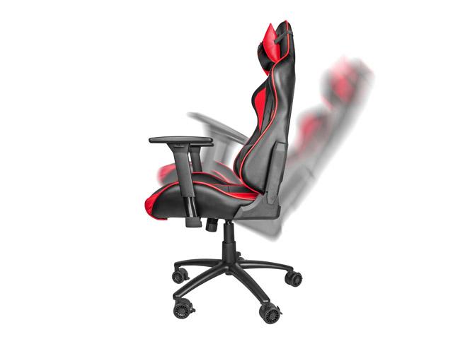 Fotel Genesis Nitro 880 - gamingowy - czarno-czerwony - skóra ECO - do 150kg