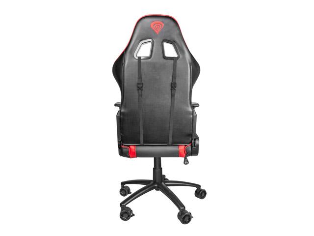 Fotel Genesis Nitro 880 - gamingowy - czarno-czerwony - skóra ECO - do 150kg