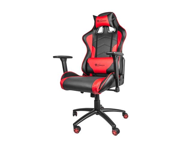 Fotel Genesis Nitro 880 - gamingowy - czarno-czerwony - skóra ECO - do 150kg