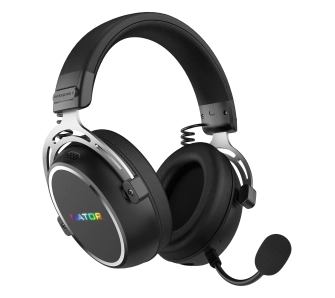 Słuchawki bezprzewodowe z mikrofonem Hator Hypergang 3 Wireless ESH55 ANC Nauszne Czarny