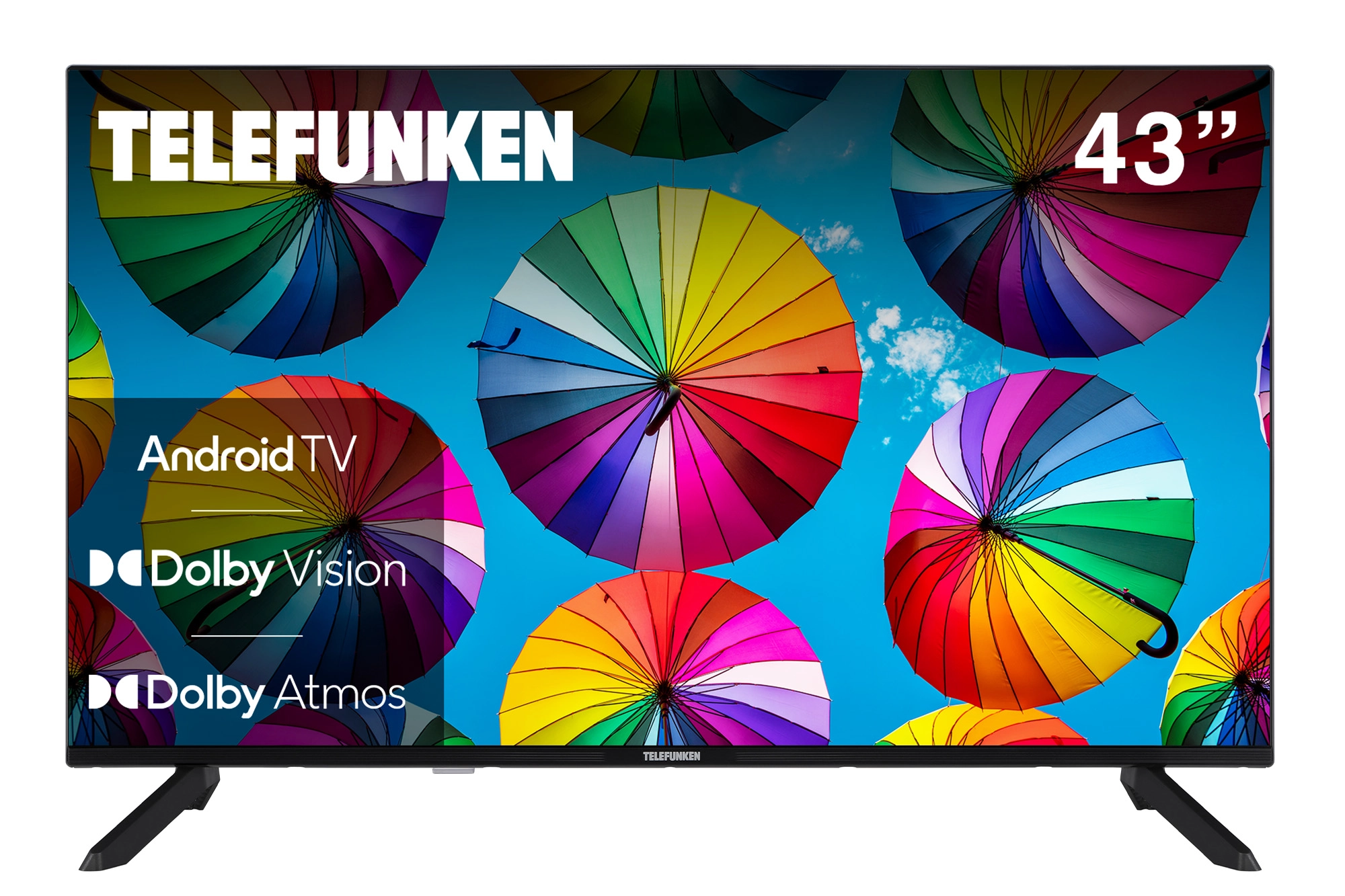 Telewizor Telefunken TFL-43AEU2000 43" LED 4K Android TV Dolby Vision Dolby Atmos DVB-T2