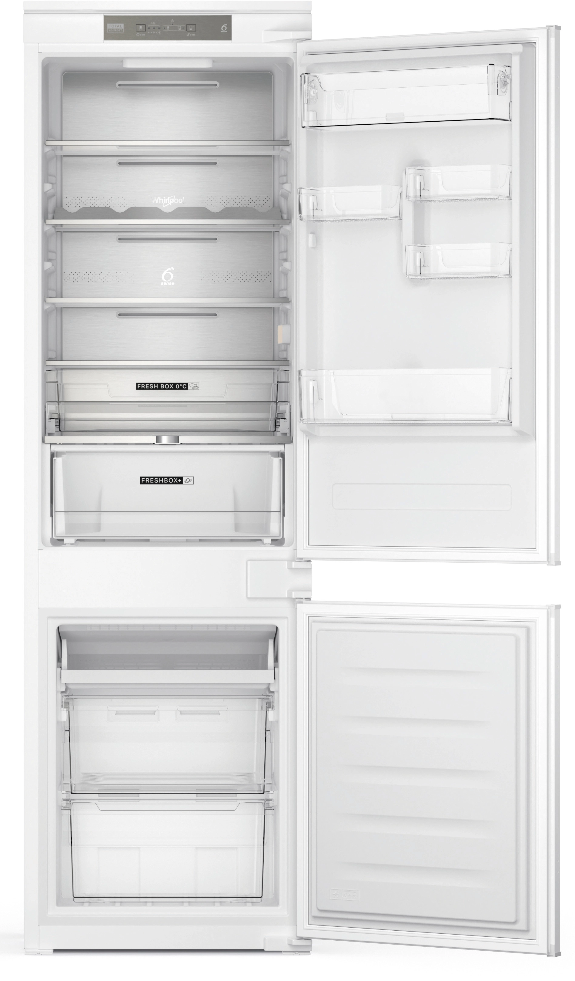 Lodówka Whirlpool WHC18 T333 Pełny No Frost 177cm Komora świeżości Metalowa ściana