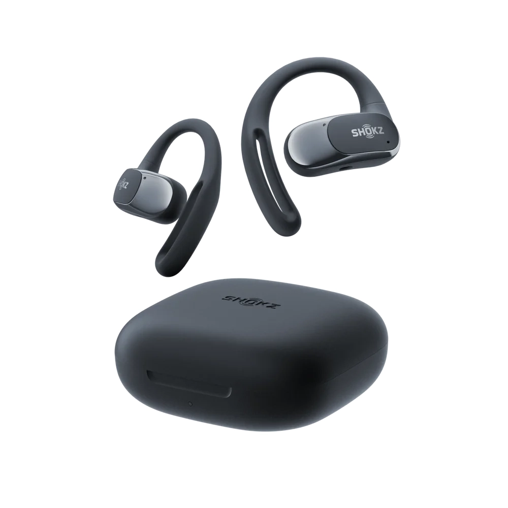 Słuchawki bezprzewodowe Shokz OpenFit Air Przewodnictwo powietrzne Bluetooth 5.2 Czarny
