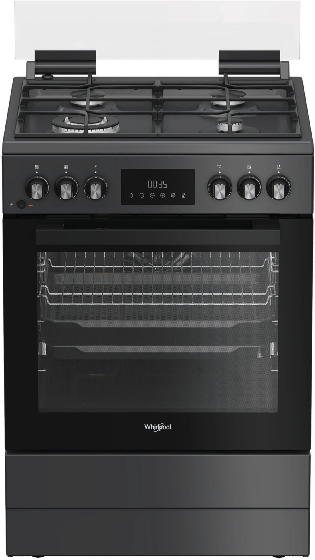 Kuchnia gazowo-elektryczna Whirlpool W6G8LSSAWTA Steam+ Termoobieg