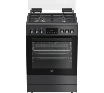 Kuchnia gazowo-elektryczna Whirlpool W6G8LSSAWTA Steam+ Termoobieg