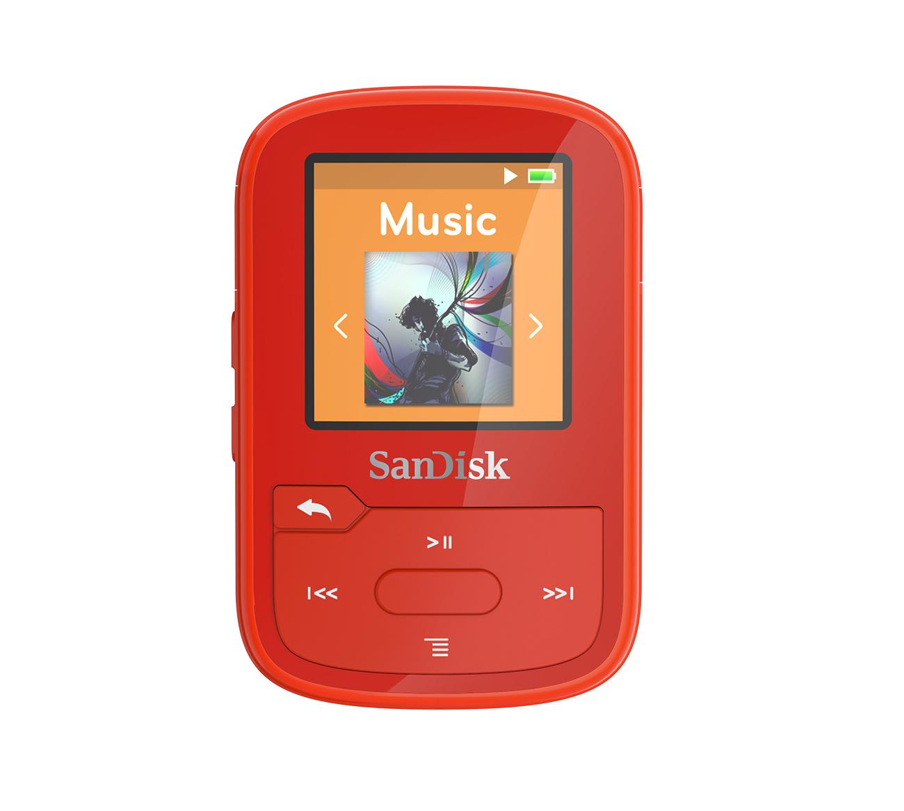 Odtwarzacz MP3 SANDISK Clip Sport Plus 16GB (czerwony)