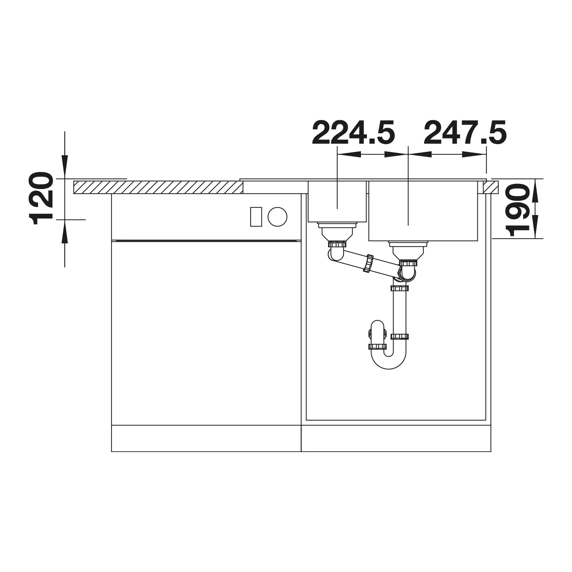 Zlewozmywak Blanco LEGRA 6 S Compact 521304 Granitowy Biały