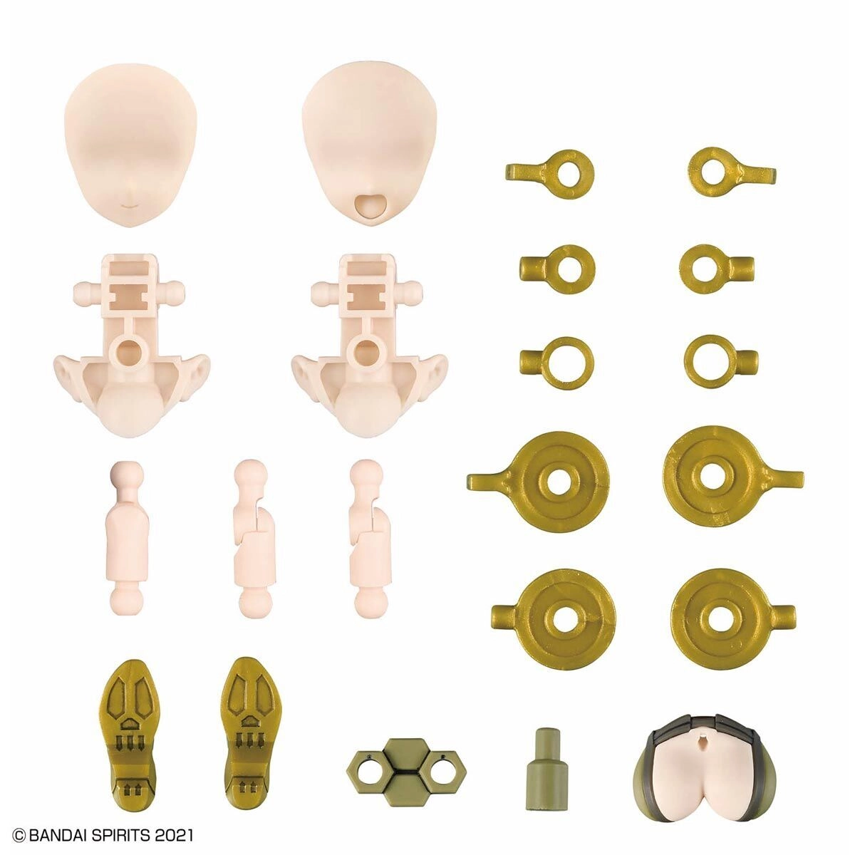 Model do składania Bandai 30MS OPTION PARTS SET 12 TACTICAL COSTUME (COLOR B)